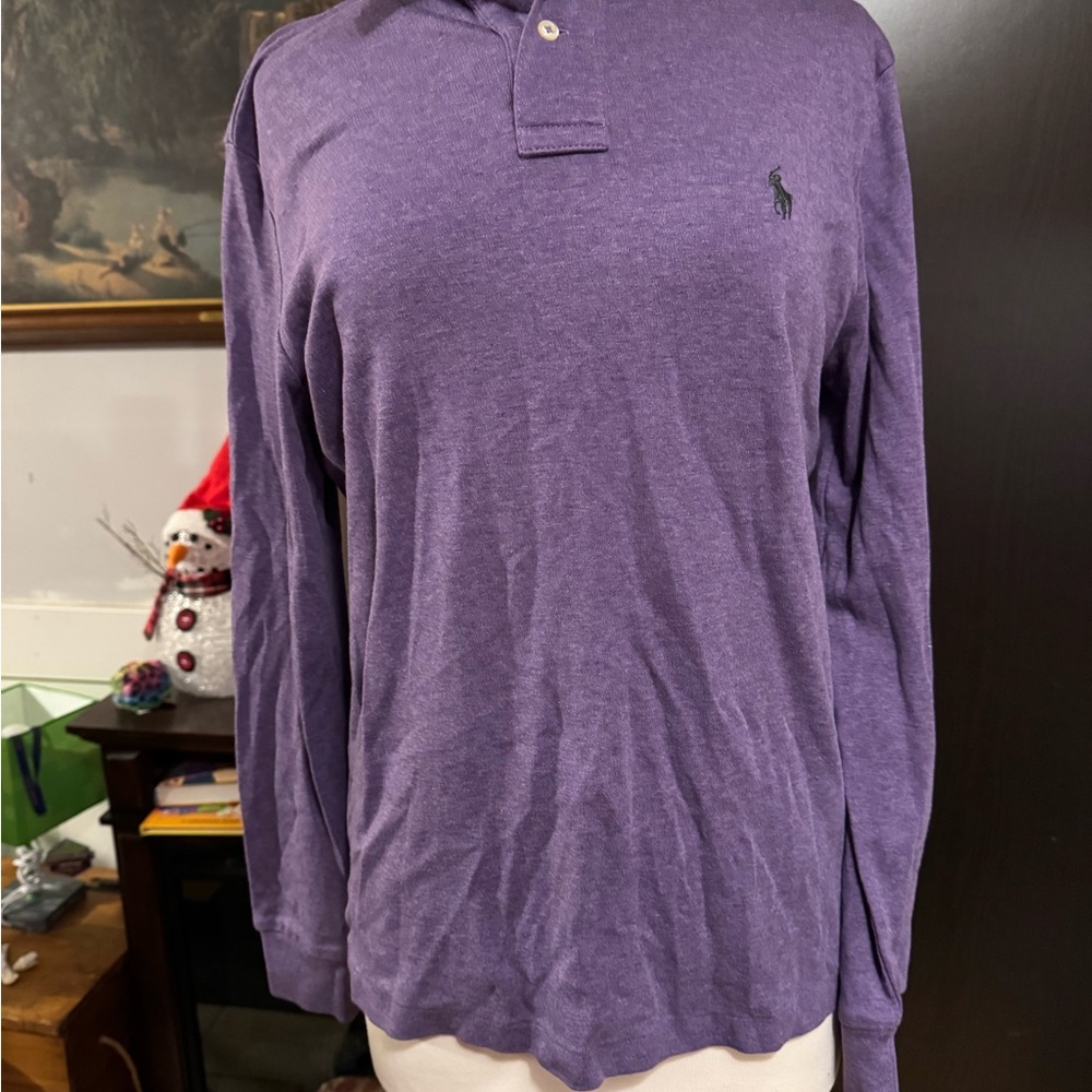 Ralph Lauren Purple Long Sleeve Polo
